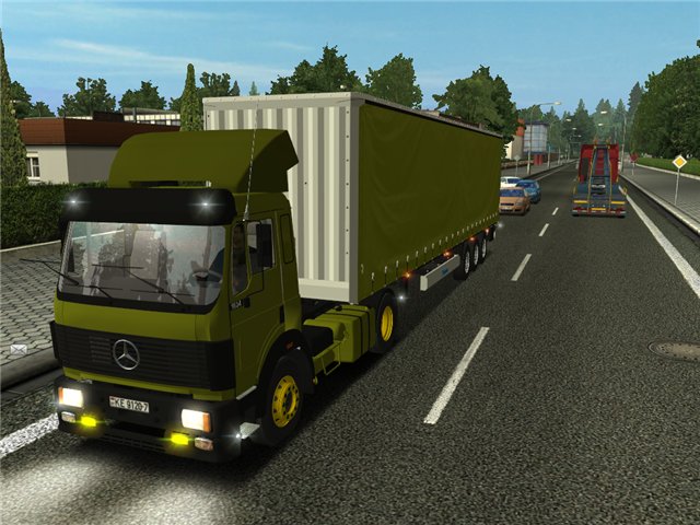 gts Mercedes Benz 1834 + Trailer + interieur by Le GTS COMBO'S