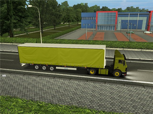 gts Mercedes Benz 1834 + Trailer + interieur by Le GTS COMBO'S