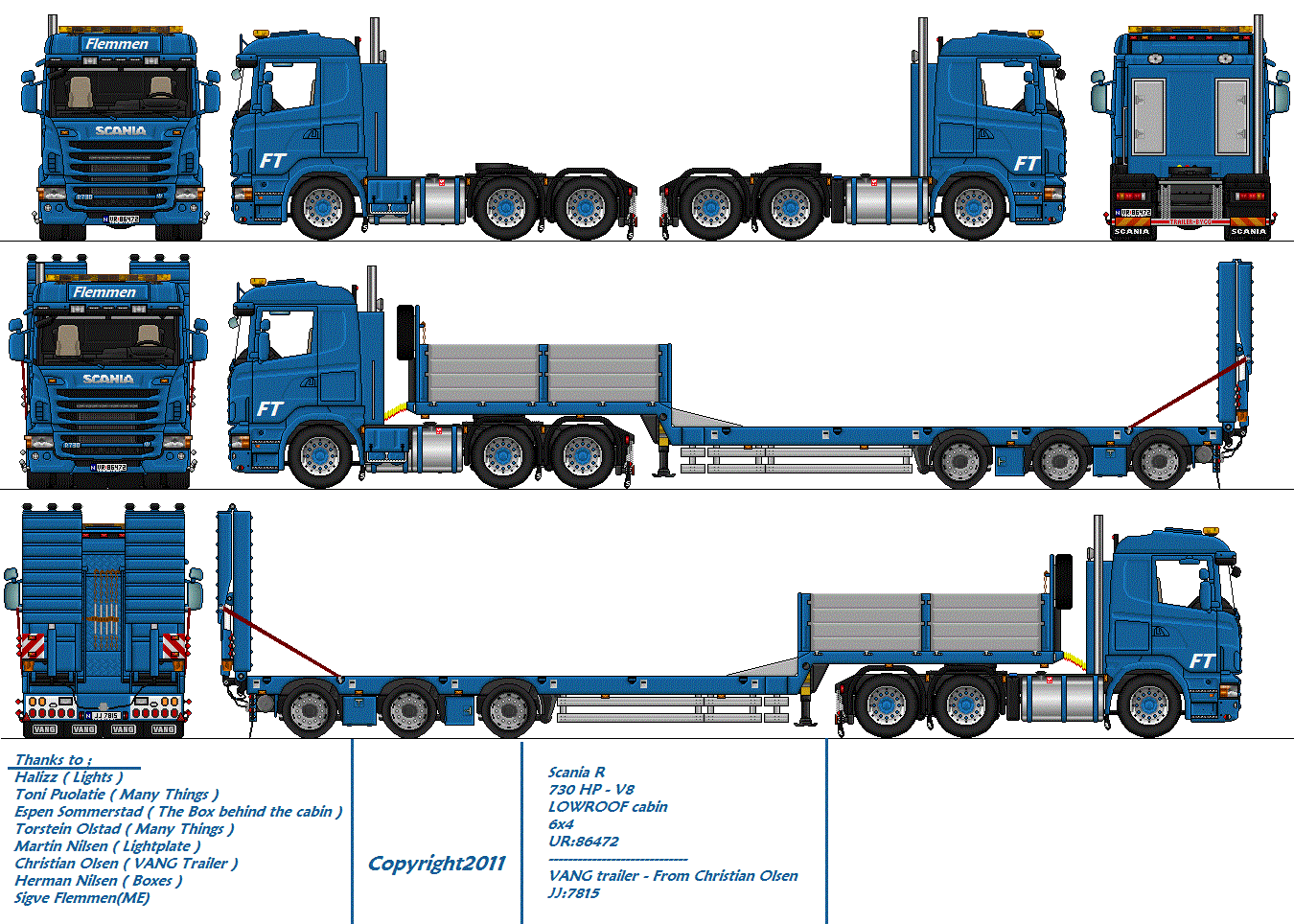 Scania R 730 lowroof 6x4 GIF DONE.gif Picture