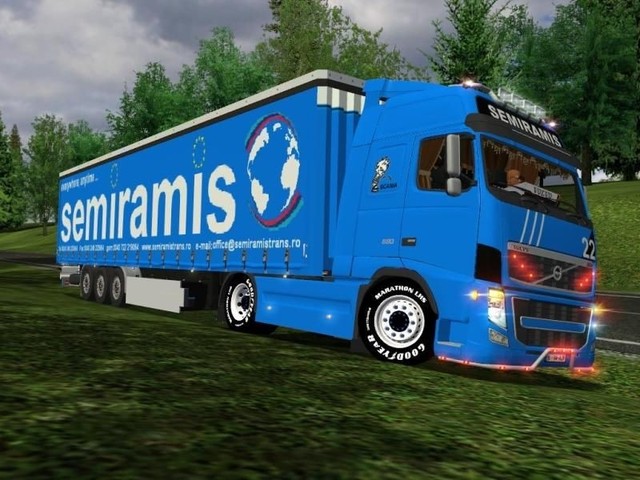 ets Volvo +Trailer SEMIRAMIS verv mb A reefer ETS COMBO'S