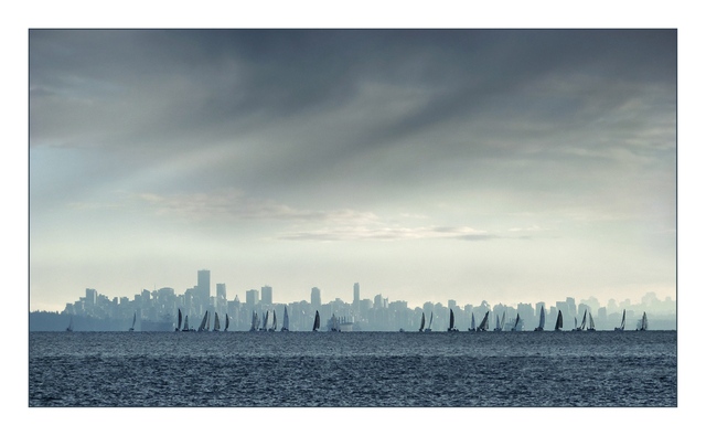 Rain Clouds over Vancouver British Columbia Canada