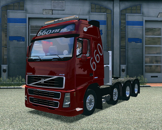 gts VOLVO FH16 660 8x4 rood GTS TRUCK'S