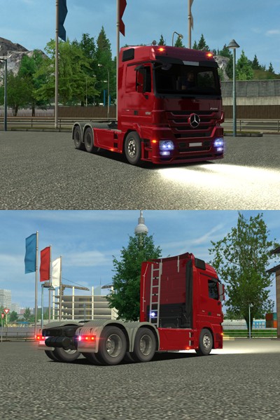 ets Mercedes Actros 1850 MPIII 6x4 v2  ETS & GTS