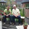 Hans en Wim op bezoek 25-05... - In de tuin 2007