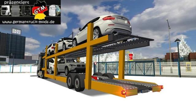 gts Trailer platform with BMW X6 and X5 by Syncron GTS TRAILERS