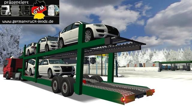 gts Trailer platform with VW Tuareg by Syncron pgm GTS TRAILERS