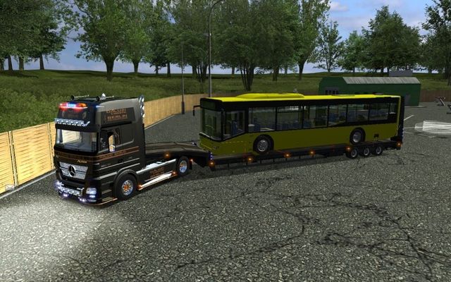 gts Trailer Tieflader+Bus(Standard) by Roadhunter  GTS COMBO'S