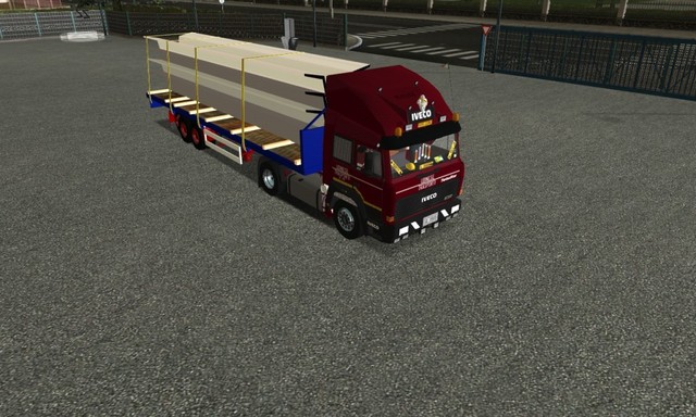 ets Semi trailer met beton elementen by Mauro Il B ETS TRAILERS