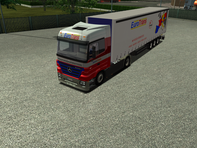ets Pack EuroTrans Mercedes Actros +2 trailers byP ETS COMBO'S
