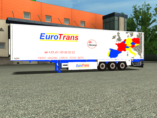 ets Pack EuroTrans Mercedes Actros +2 trailers byP ETS COMBO'S