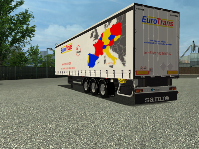 ets Pack EuroTrans Mercedes Actros +2 trailers byP ETS COMBO'S