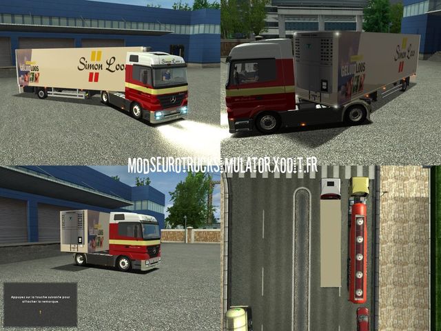 ets Pack Simon-Loos Mercedes Actros + city trailer ETS COMBO'S