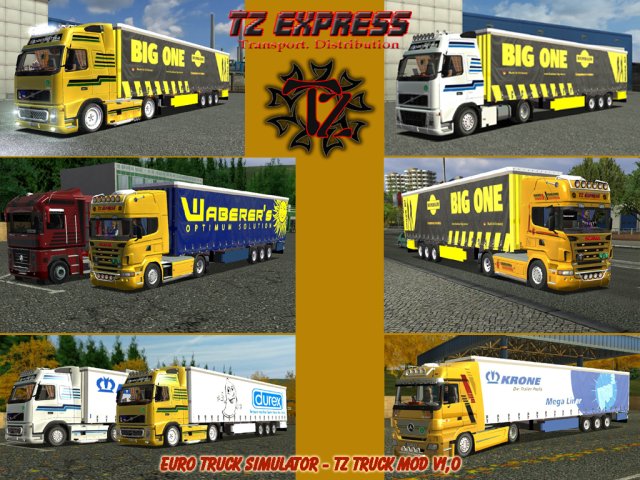 ets Mod Truck Pack TZ Express  V.1.0 ETS TRUCK'S