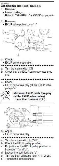 exup adjustment - 2011 Apex