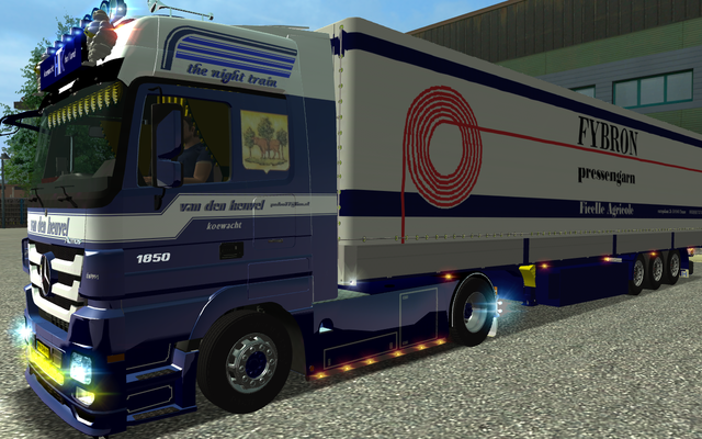 ets Mercedes Actros 1850 MP3 van den Heuvel Koewac ETS COMBO'S