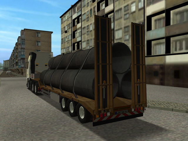 gts New generation trailer cu tevi canalizare by P GTS TRAILERS