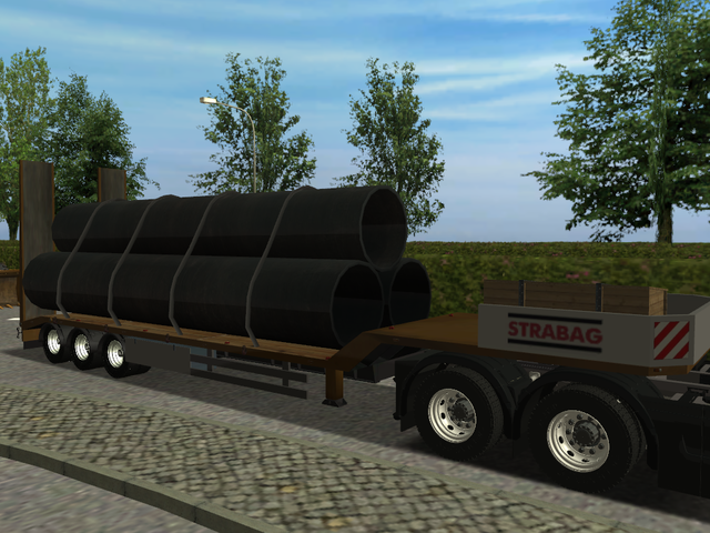 gts New generation trailer cu tevi canalizare by P GTS TRAILERS