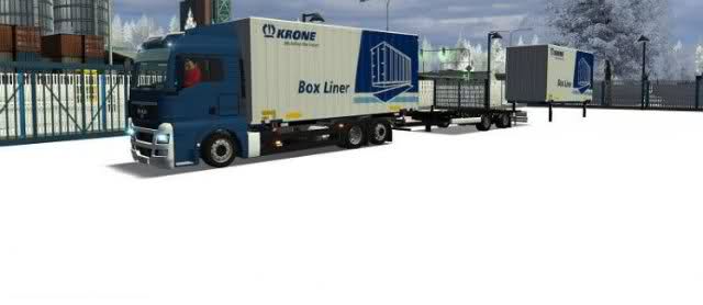 gts Man TGX + Krone Box Liner verv man A container GTS COMBO'S