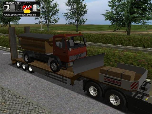 gts New generation trailer cu MB sneeuwschuiver by GTS TRAILERS