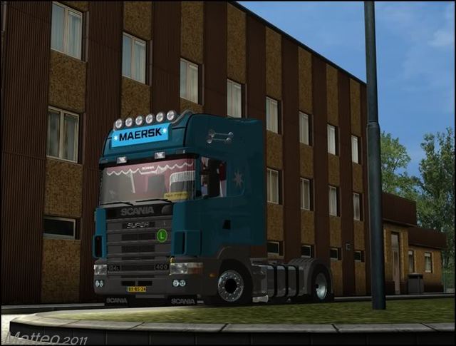 ets Maersk Truck's Scania R124 L by Matteo verv sc ETS TRUCK'S