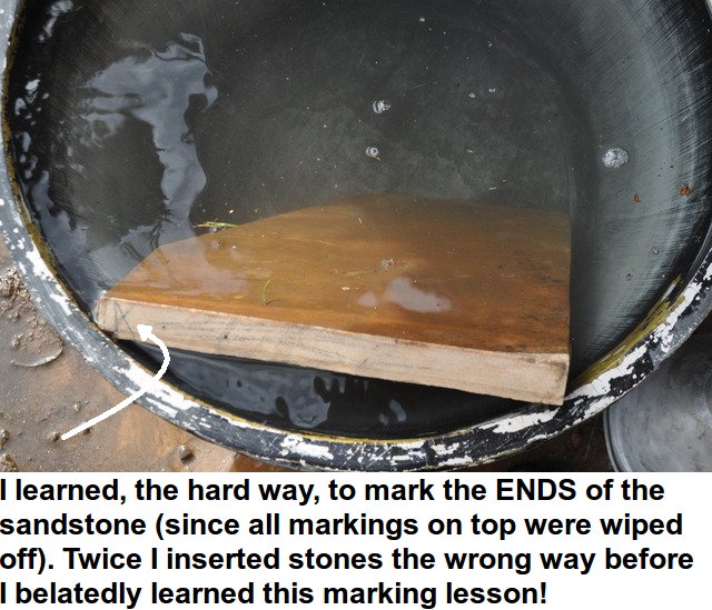 tub employed for stones - 