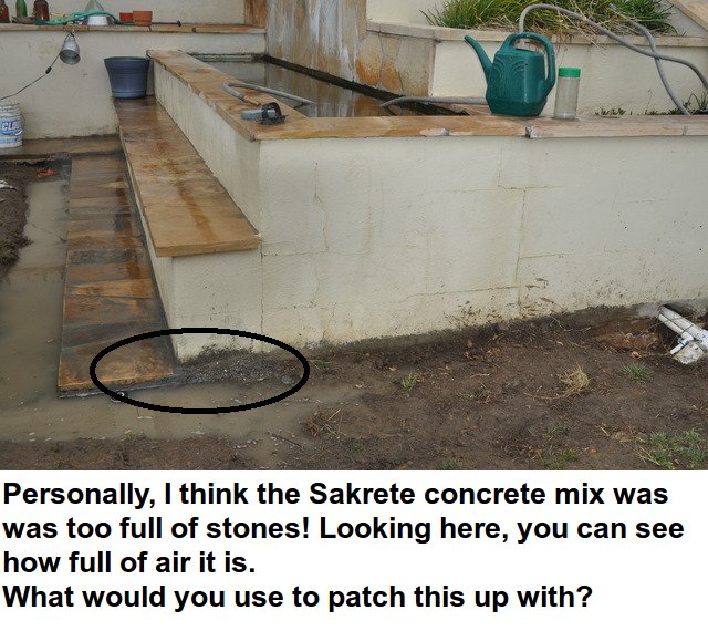 Sakrete concrete mix is way too stony - 