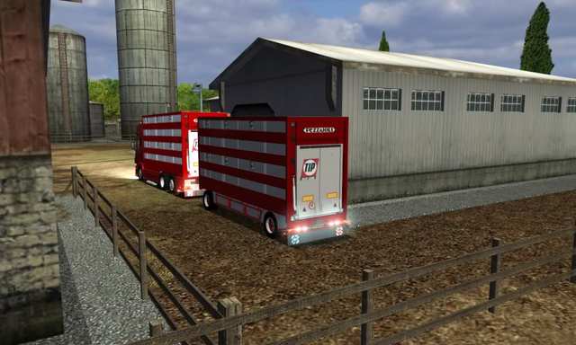 ets Scania R620 BDF + Aanhanger Veervervoer(Pezzai ETS COMBO'S