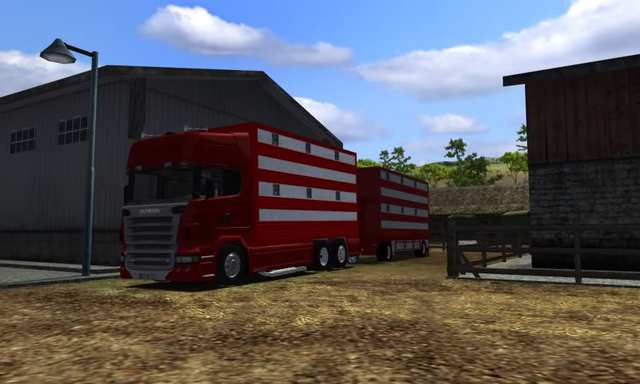 ets Scania R620 BDF + Aanhanger Veervervoer(Pezzai ETS COMBO'S