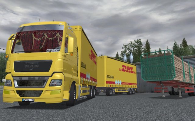 gts Man Tgx xxl jumbozugDHL-kv(haulin)goba6372 Specials GTS & USA gts