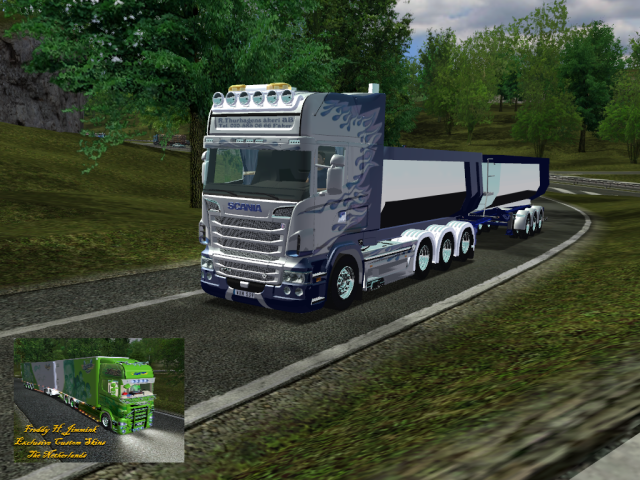 ets Scania R730 + Tandem Thurhagens Akeri Combo ve ETS COMBO'S