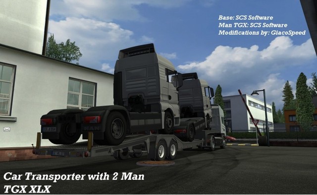 gts CarTransporter with 2 Man TGX verv cartranspor GTS TRAILERS