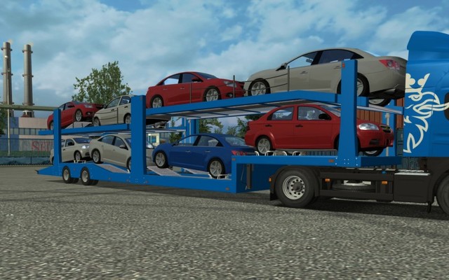 gts CarTransporter with chevrolet Cruze,Aveo by mr GTS TRAILERS