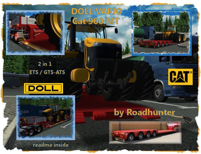 ets gts-ats doll vario cat900 by roadhunter ETS TRAILERS