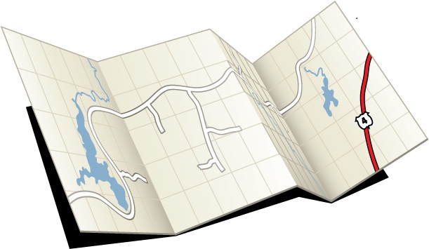 road map icon - 