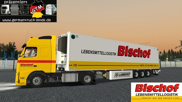 gts Volvo FH + Trailer Bischof Transporteskin by m GTS COMBO'S