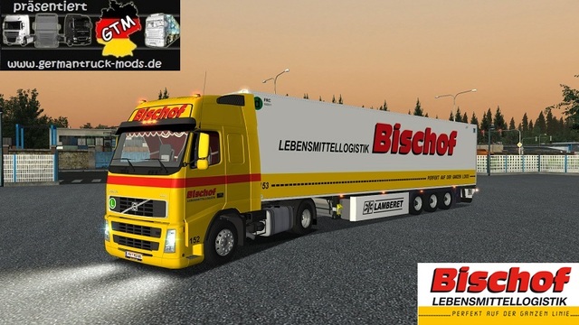 gts Volvo FH + Trailer Bischof Transporteskin by m GTS COMBO'S