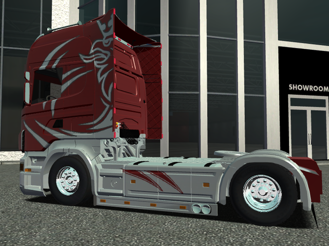 ets Scania R420 4x2 Europe Flyer Rood by Freddy J  ETS COMBO'S