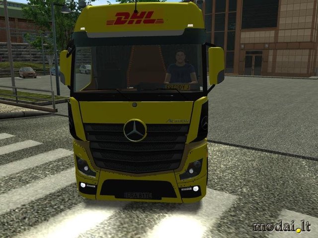 ets Mercedes Actros MP4 6x2 DHL by karol0140 verv  ETS TRUCK'S