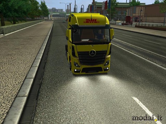 ets Mercedes Actros MP4 6x2 DHL by karol0140 verv  ETS TRUCK'S