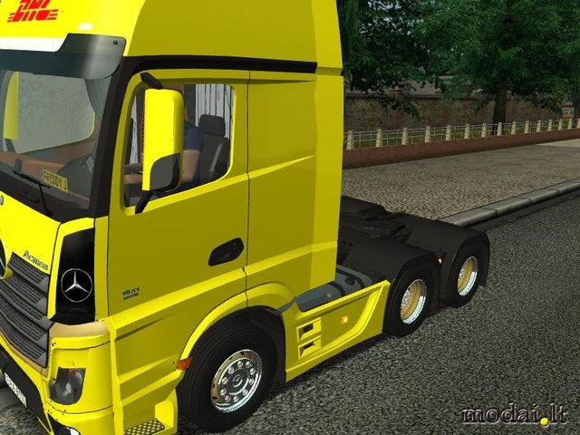 ets Mercedes Actros MP4 6x2 DHL by karol0140 verv  ETS TRUCK'S