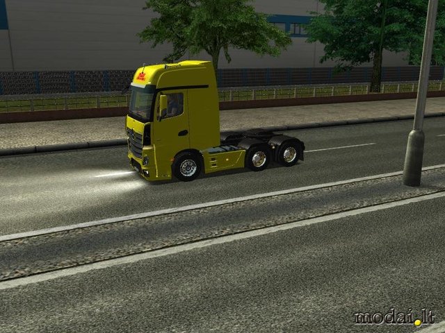 ets Mercedes Actros MP4 6x2 DHL by karol0140 verv  ETS TRUCK'S