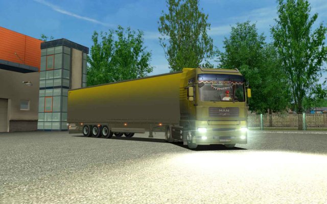 ets MAN TGA + Interior + Krone trailer ( vuil) ver ETS COMBO'S