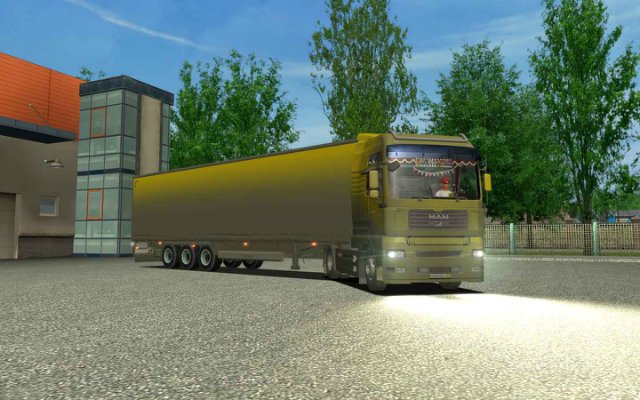 ets MAN TGA + Interior + Krone trailer ( vuil) ver ETS COMBO'S