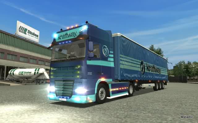 gts DAF 105 XF + Interior + Trailer KRAFTWAY  by V GTS COMBO'S