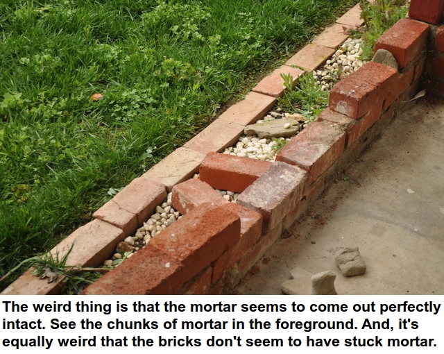 mortar is intact - 