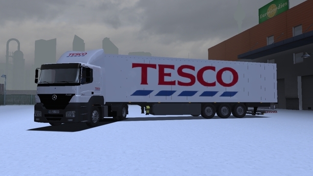 ets Mercedes Axor + Trailer TESCO verv mb C contai ETS COMBO'S