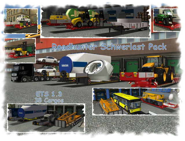 ets Schwertransport 38 Cargos by roadhunter verv v ETS TRAILERS