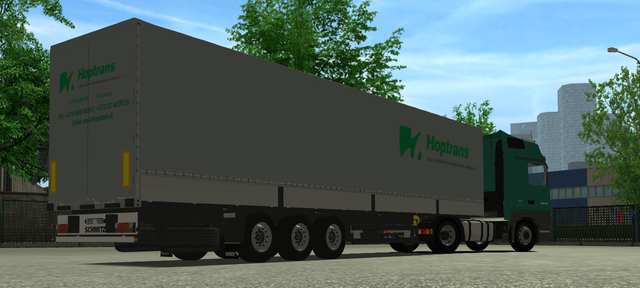 ets Mercedes Actros + Schmitz trailer HOPTRANS ver ETS COMBO'S