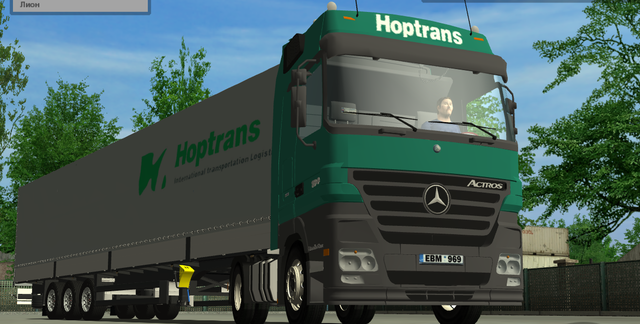 ets Mercedes Actros + Schmitz trailer HOPTRANS ver ETS COMBO'S