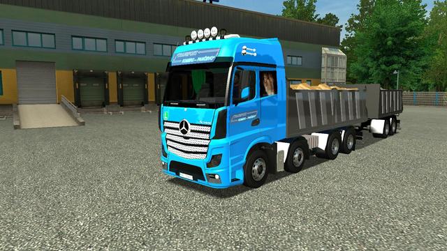 ets Mercedes Actros MP4 Kipper +tandem by mr ETS COMBO'S